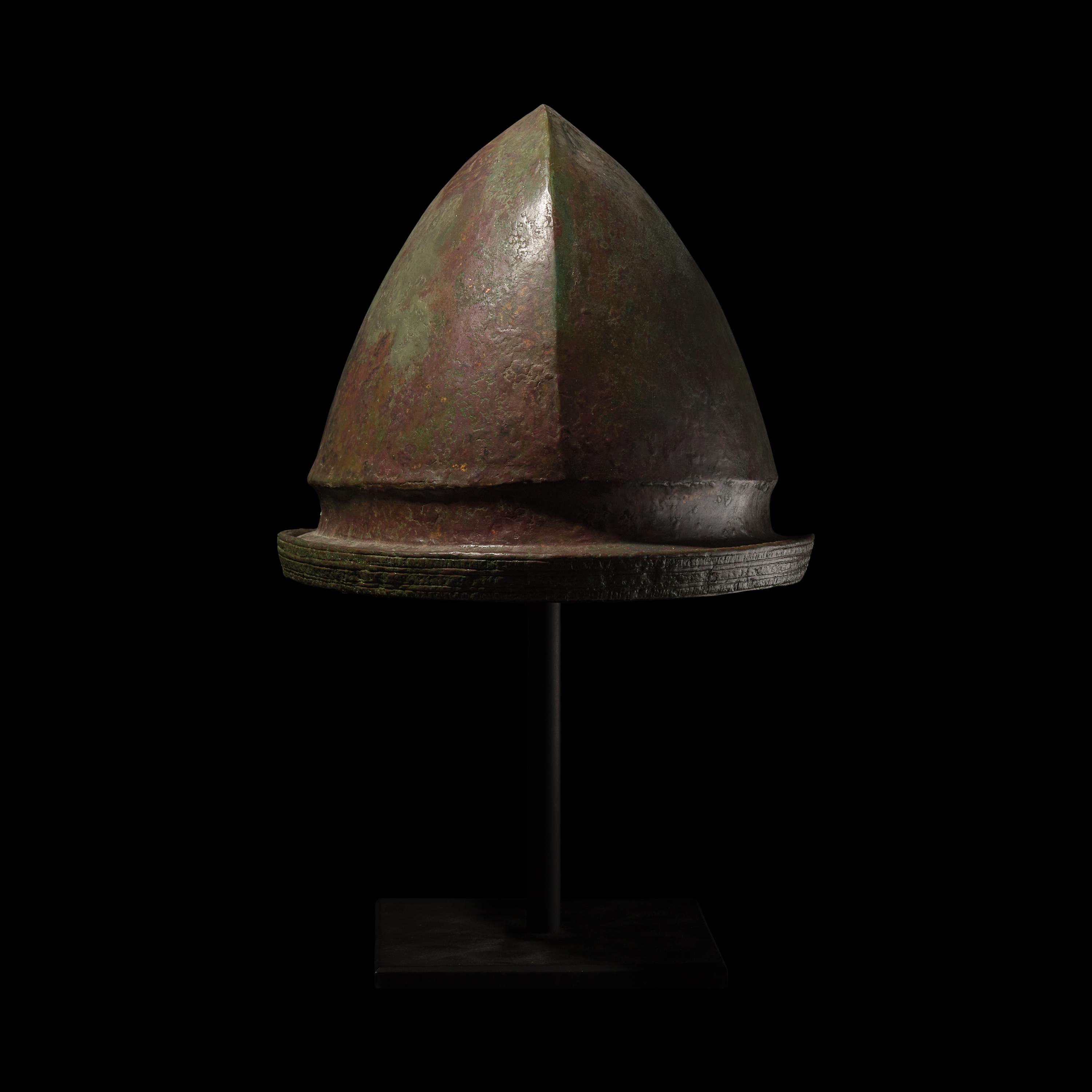 An Etruscan Bronze Helmet