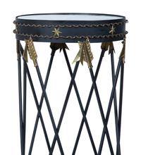 An Italian Neoclassical Style Tole Mirror-Top Table