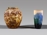 Gallé and Muller Frères Vases