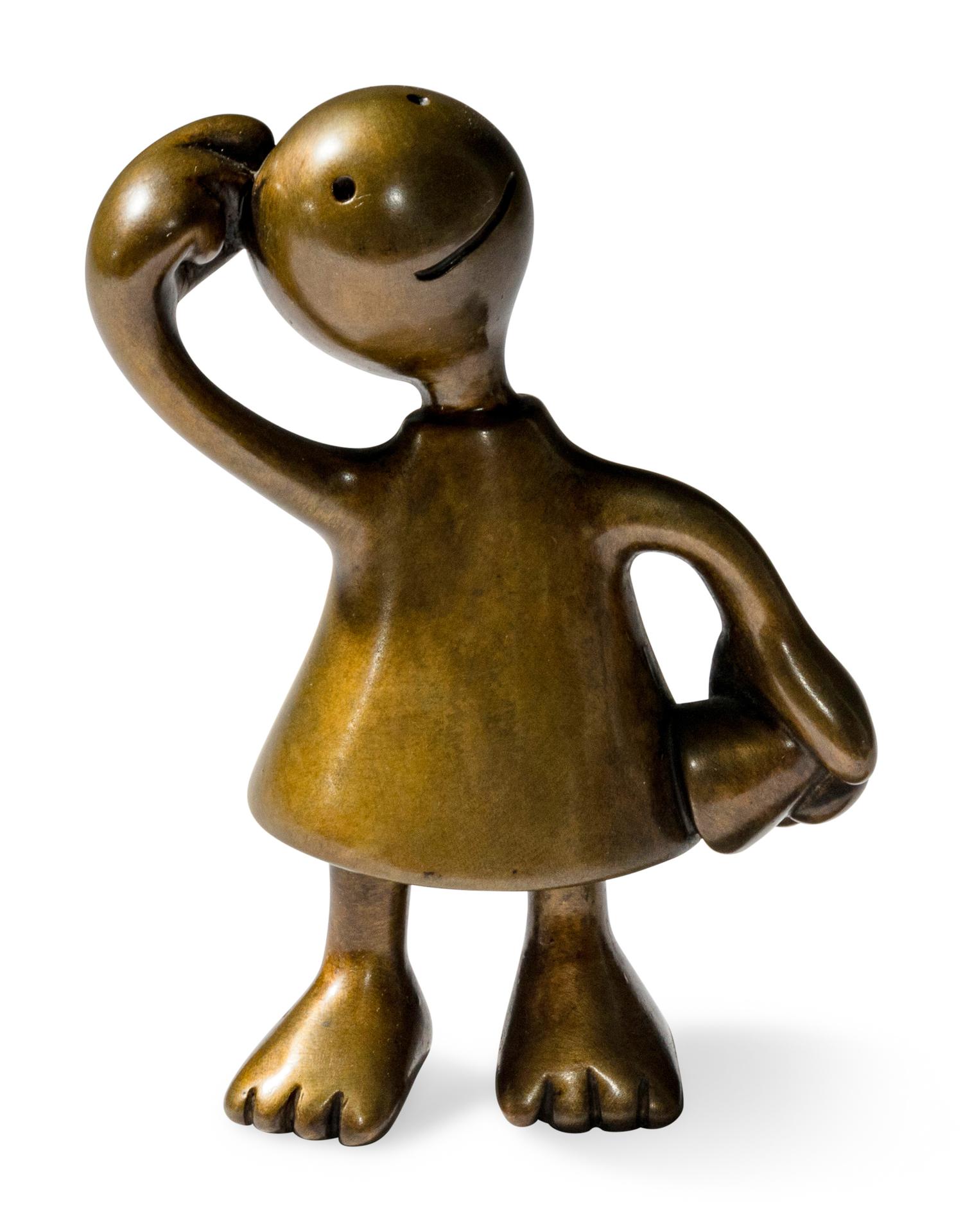 Cone Figure Scratching Head , 2000