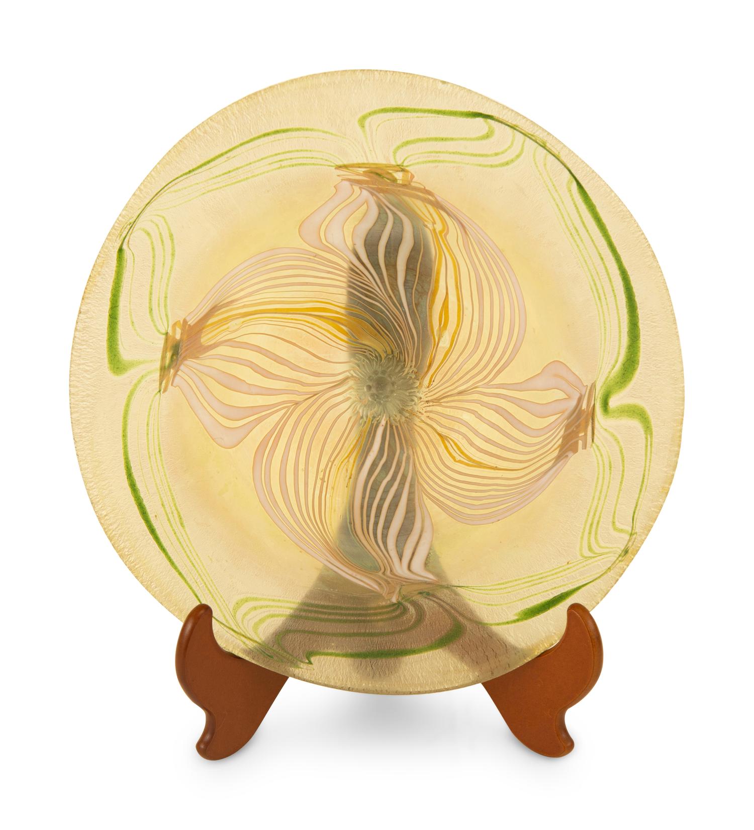 A Tiffany Studios Favrile Glass Charger