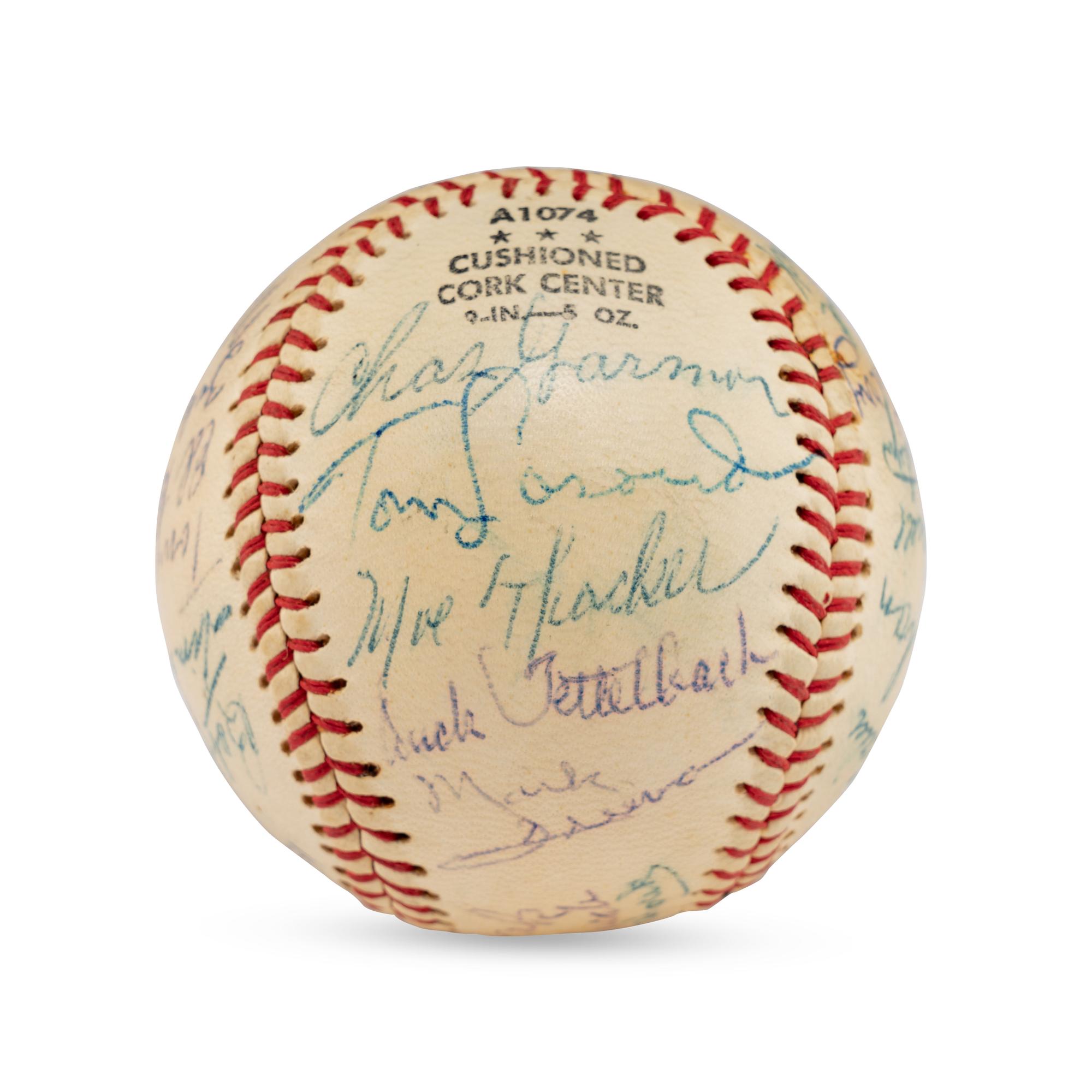 A 1956 Denver Bears Team Signed Autograph Baseball
