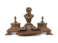 A Neoclassical Bronze Inkstand