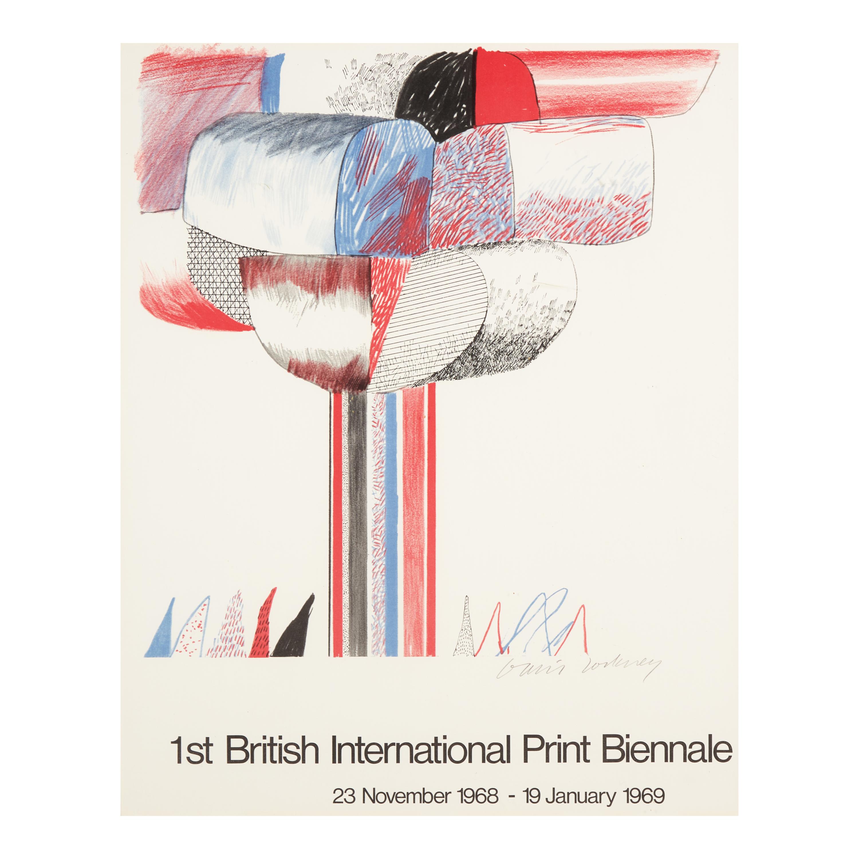 David Hockney (British, 1937-2026) — 1st British International Print Biennale (Tree & Grass) , 1969
