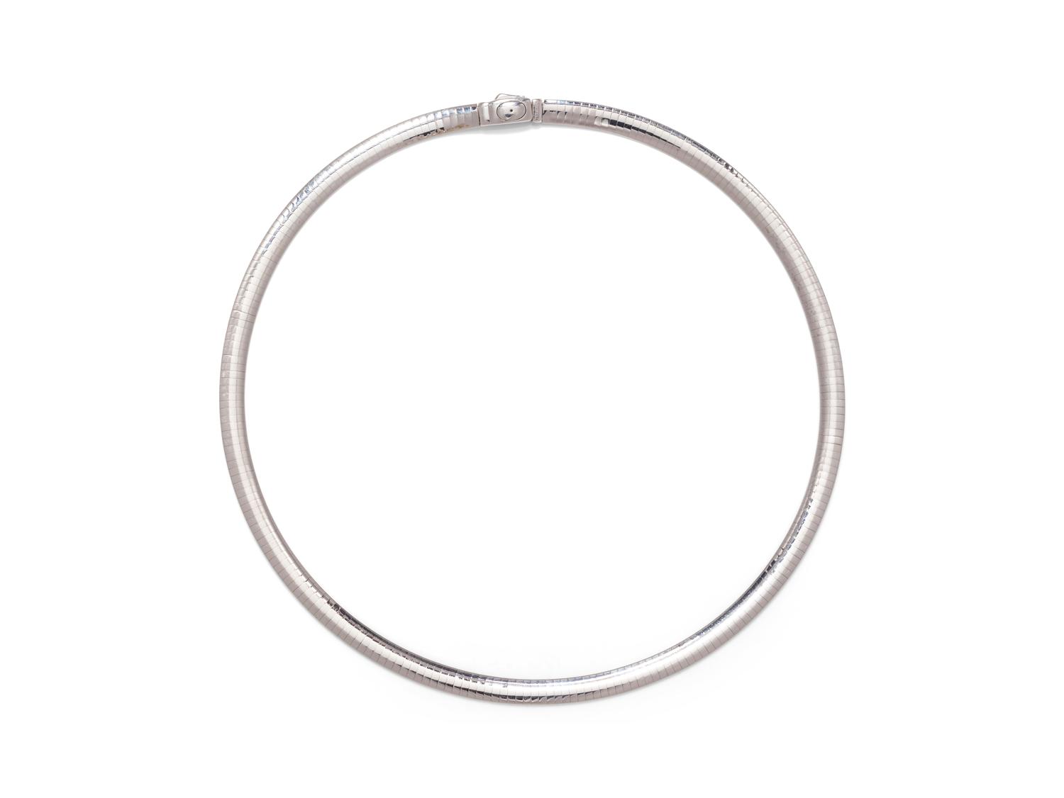 A 14 Karat Bicolor Gold Necklace, Italian,