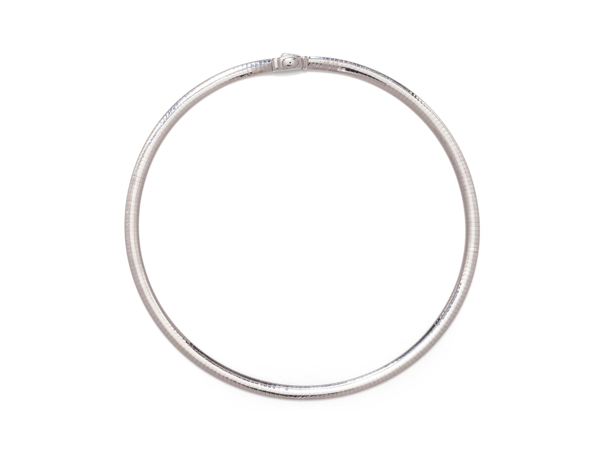 A 14 Karat Bicolor Gold Necklace, Italian,