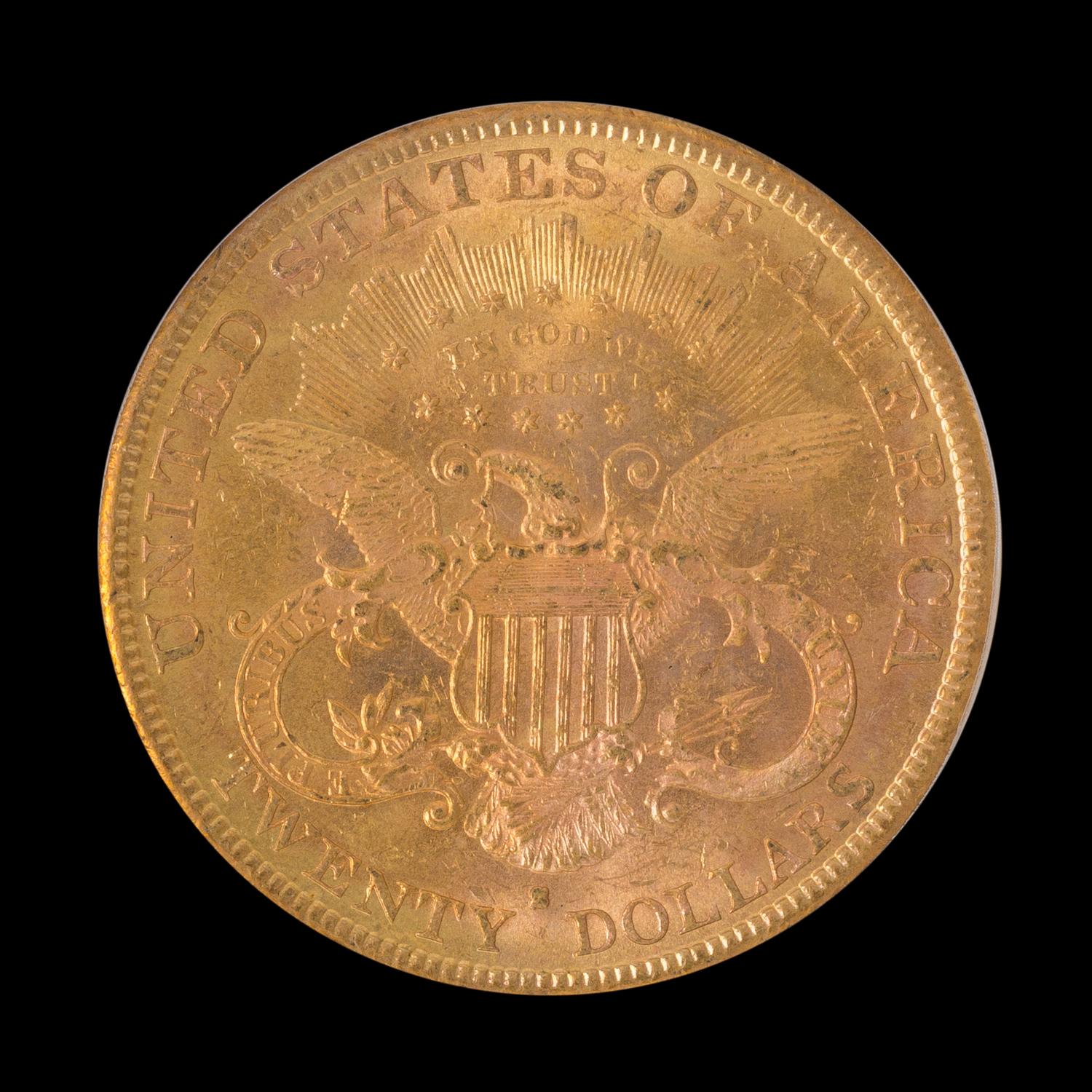 A United States 1880-S Liberty Head $20 Gold Coin