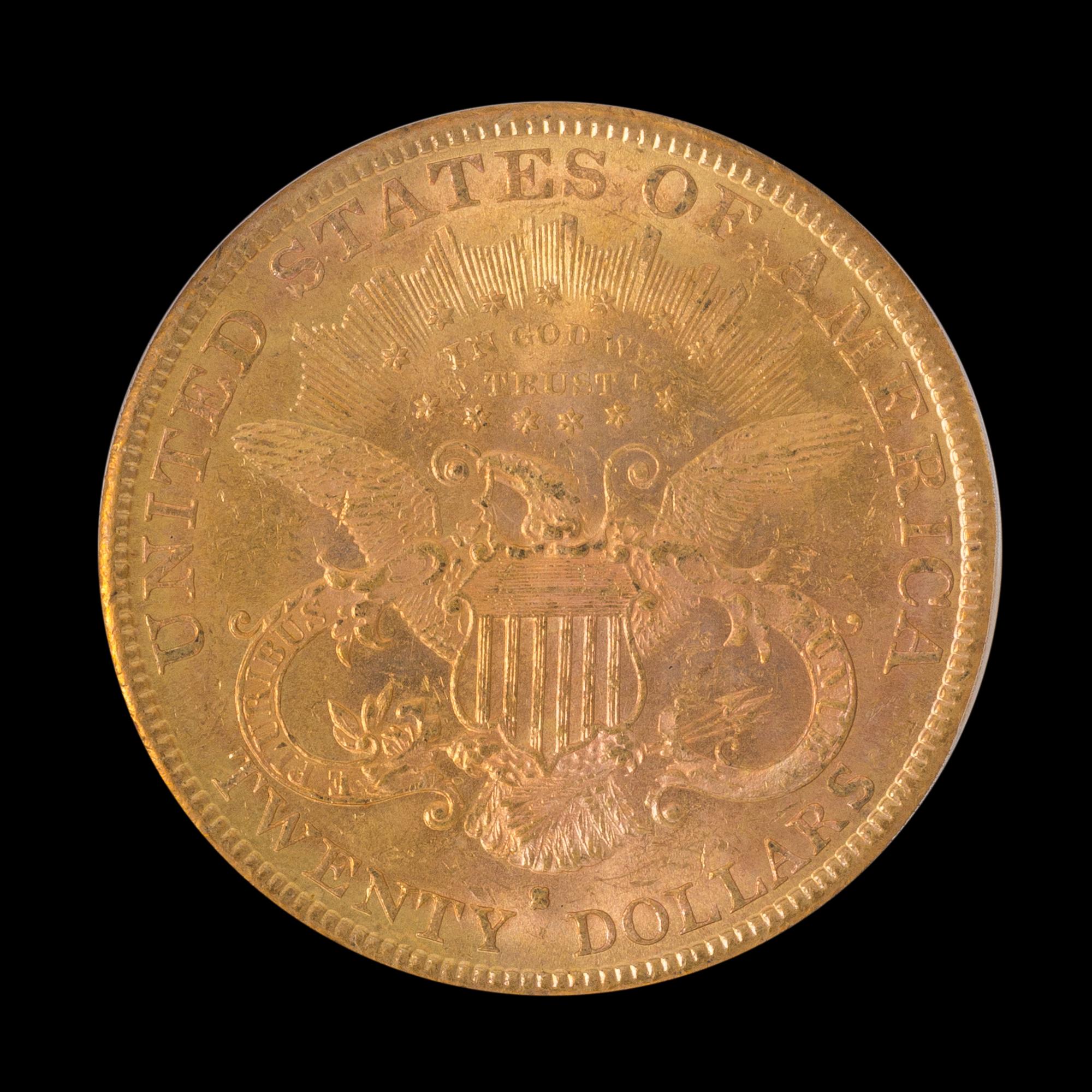 A United States 1880-S Liberty Head $20 Gold Coin
