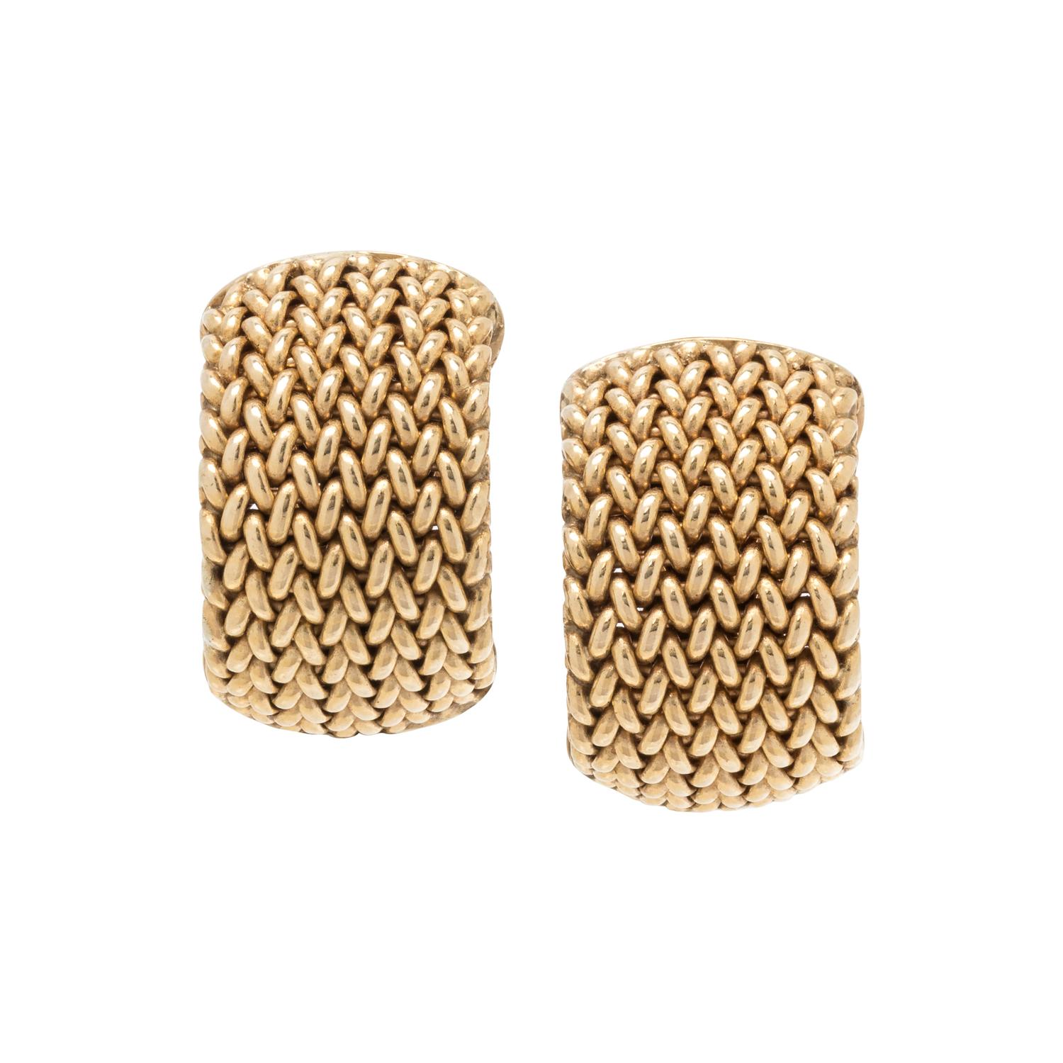 YELLOW GOLD EARCLIPS