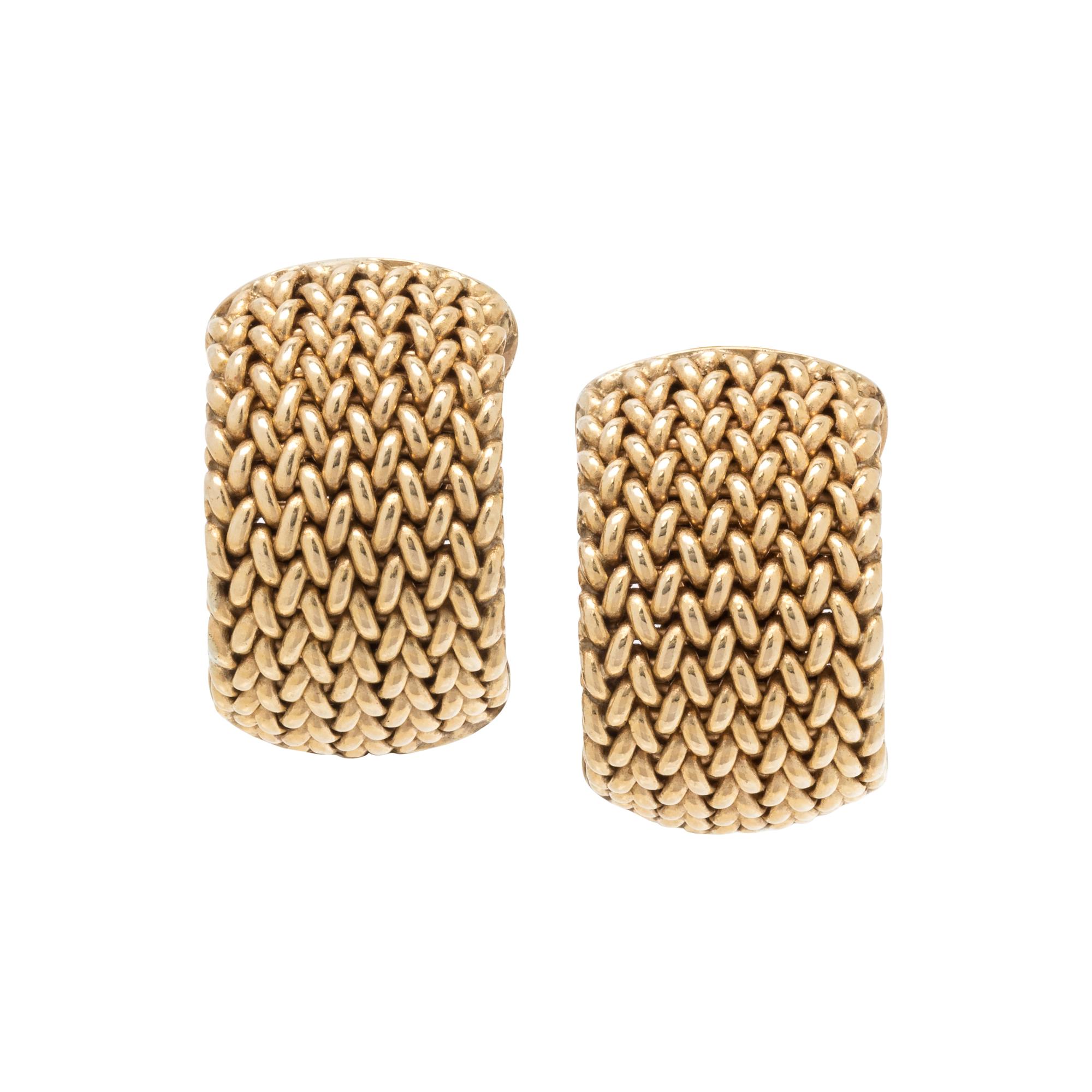 YELLOW GOLD EARCLIPS
