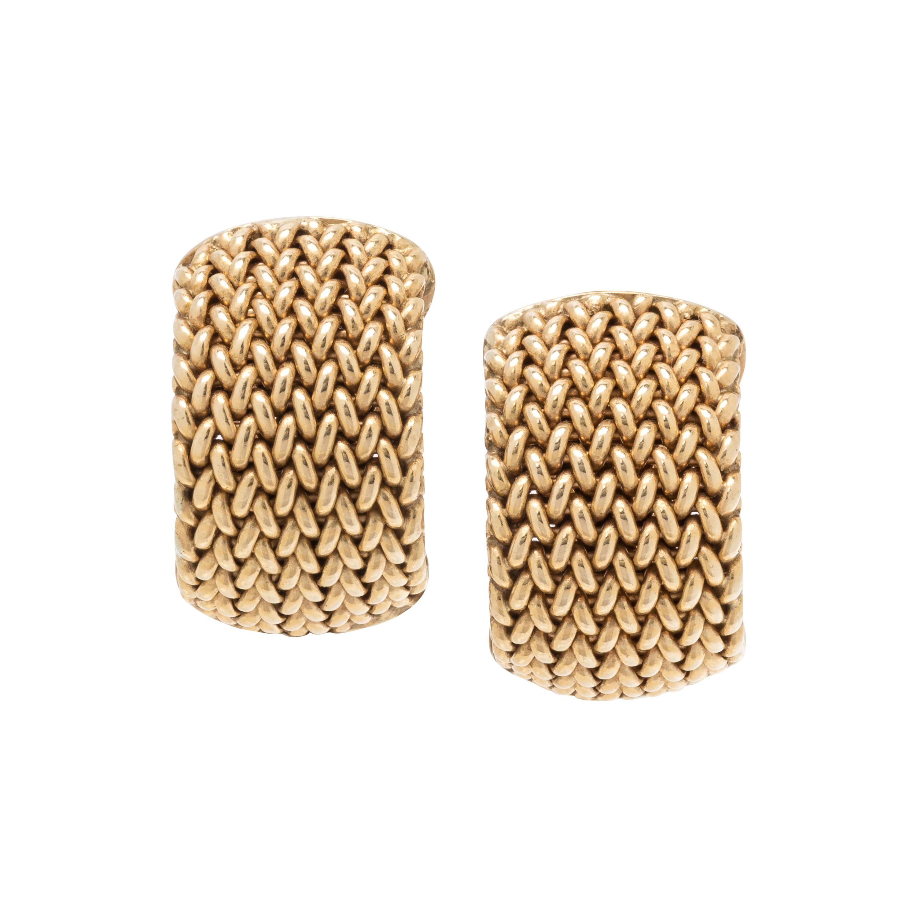 YELLOW GOLD EARCLIPS