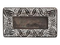 [WESTERN AMERICANA] -- [TRANSPORTATION]. Silverton Railroad silver filigree pass. Santa Fe, NM: S. Spitz, 1892.