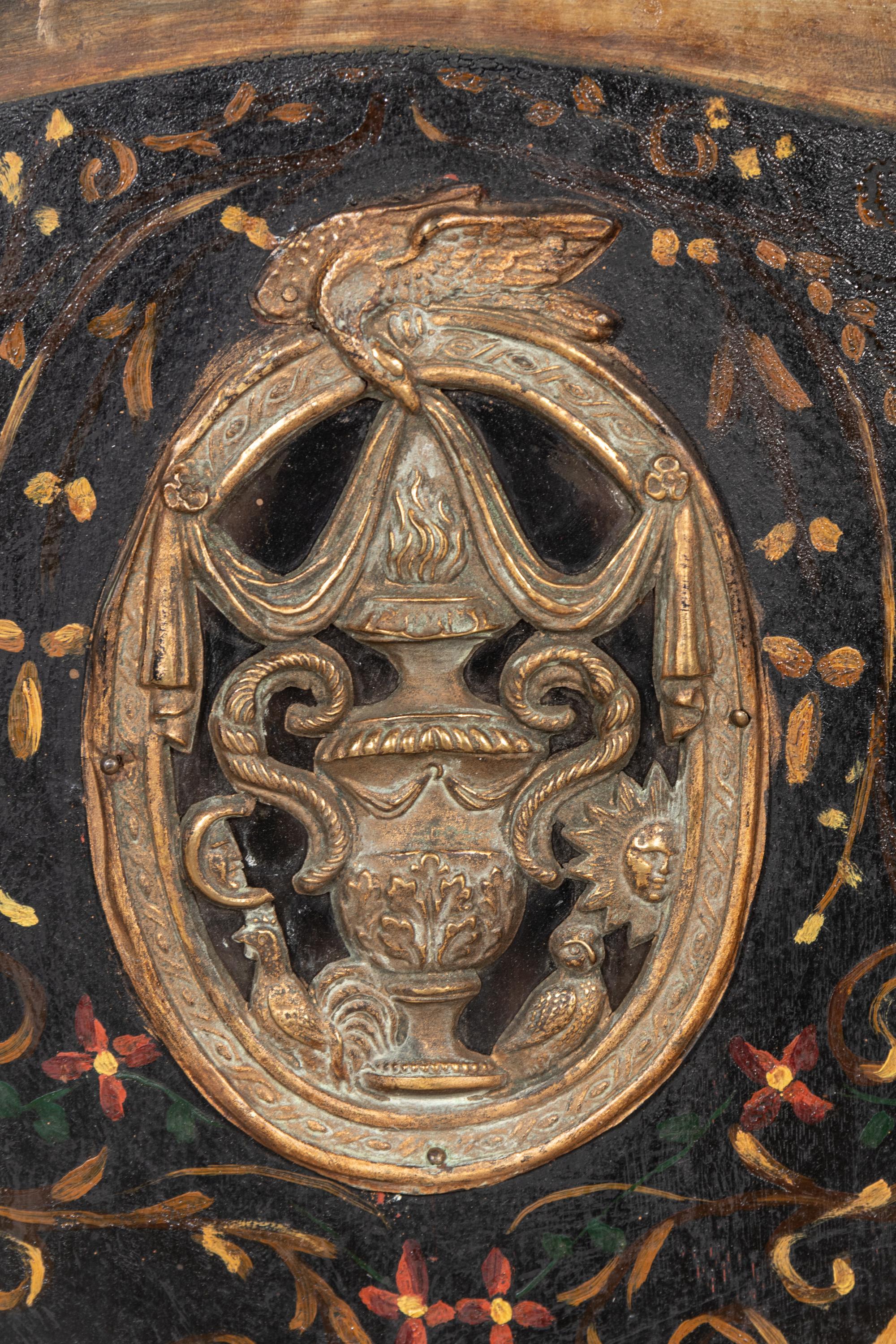 A Dutch Painted Wall Clock