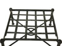 A Group of Neoclassical Style Painted Aluminum Garden Furniture — 20th Century