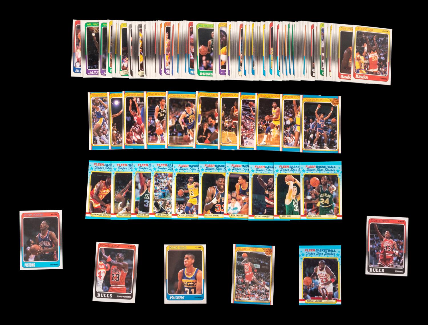 A Complete Set of 1988 Fleer Basketball Cards (132/132)