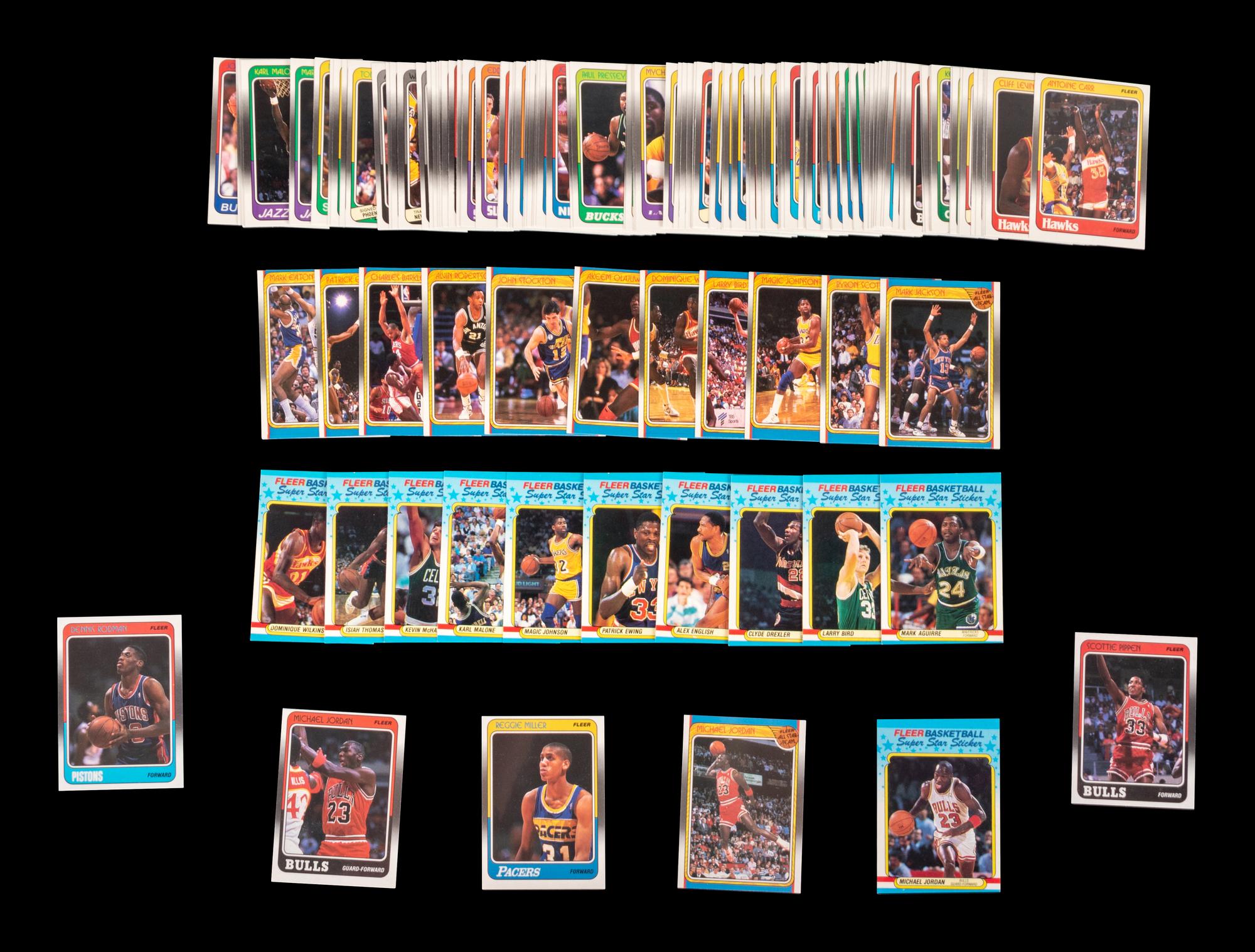 A Complete Set of 1988 Fleer Basketball Cards (132/132)