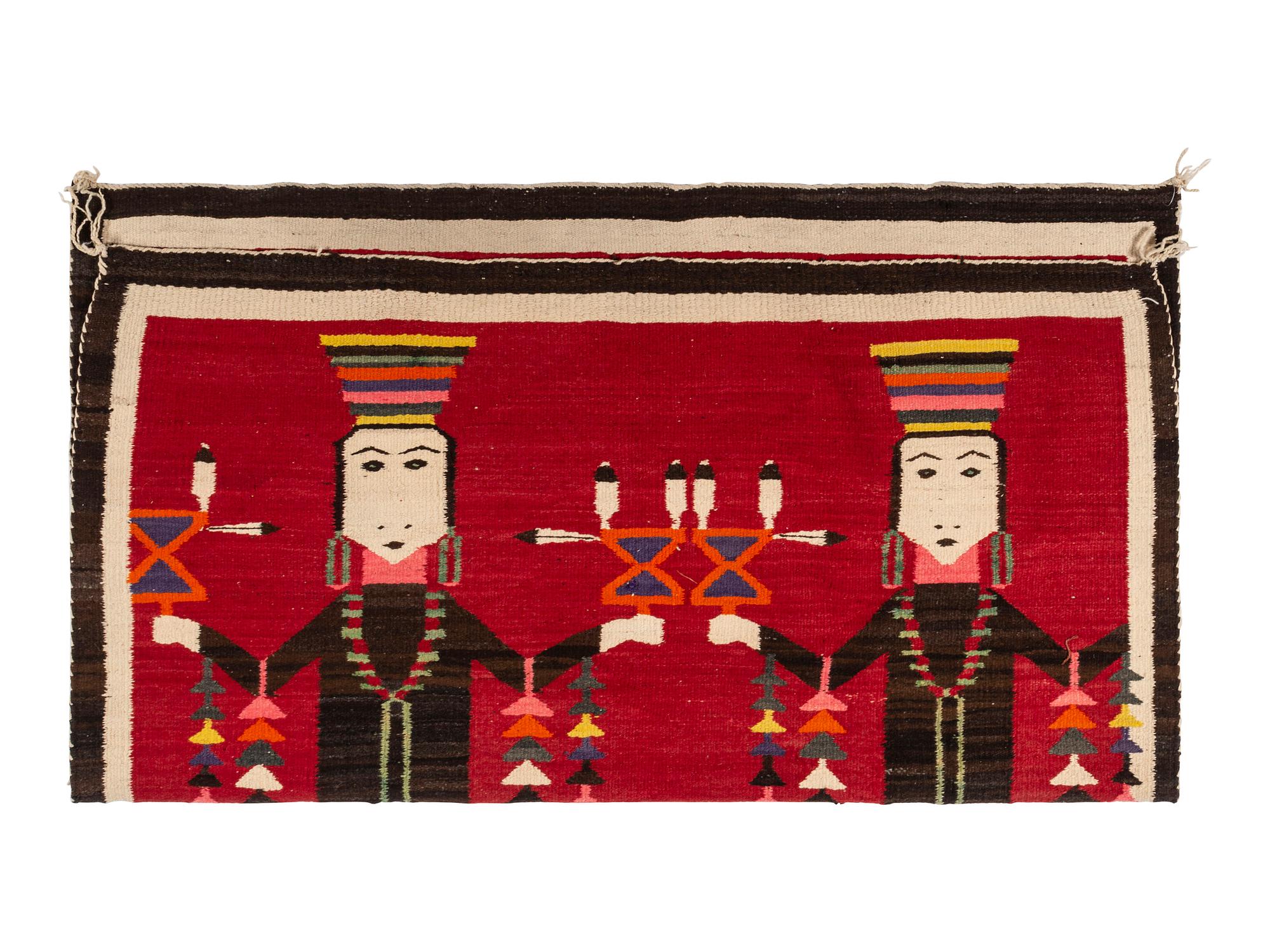 Navajo Pictorial Weaving / Rug, with Holy People