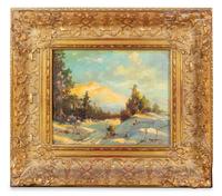 Paul Arndt (American, 1881-1978) Winter Landscape oil on…