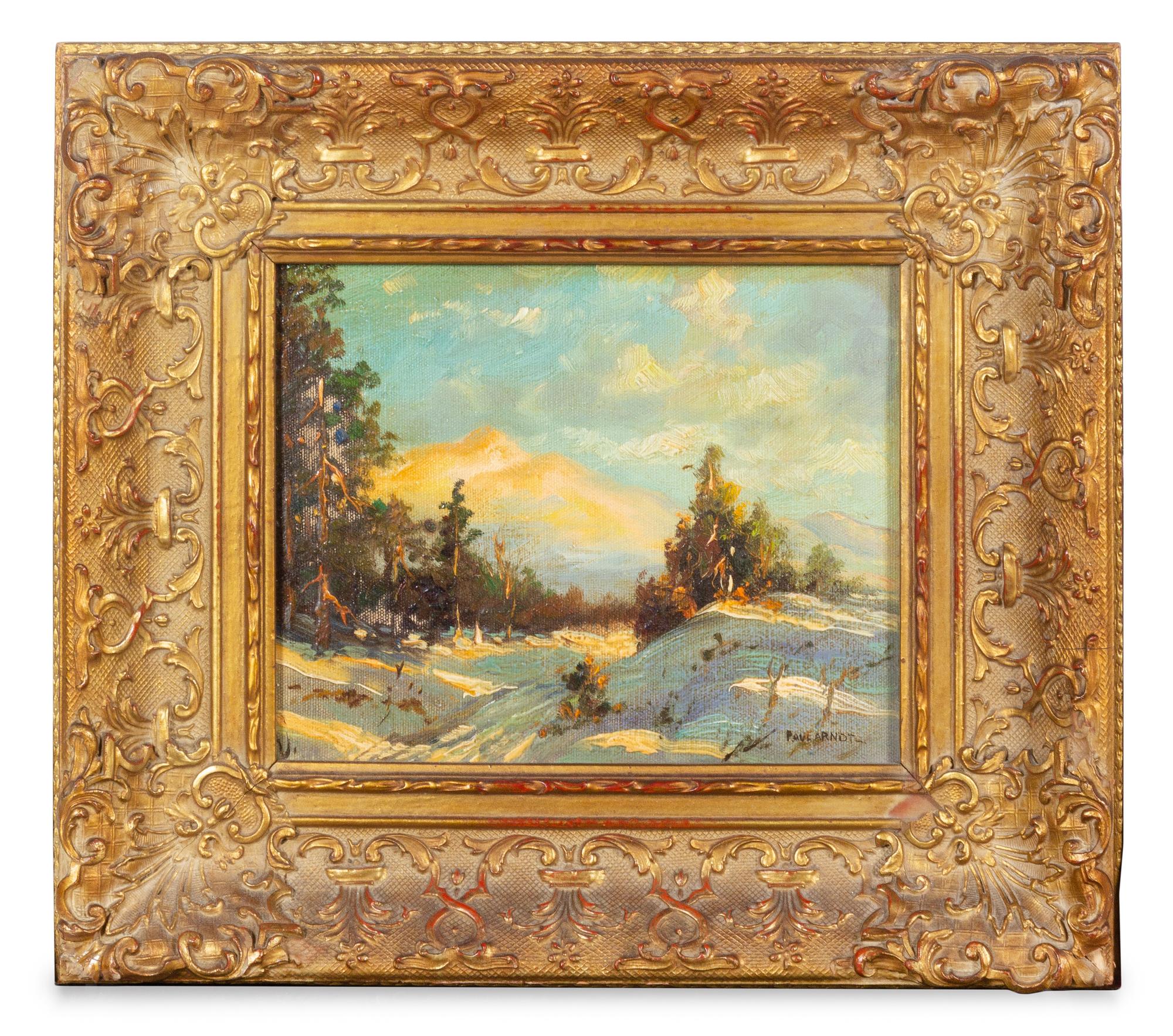 Paul Arndt (American, 1881-1978) Winter Landscape oil on…