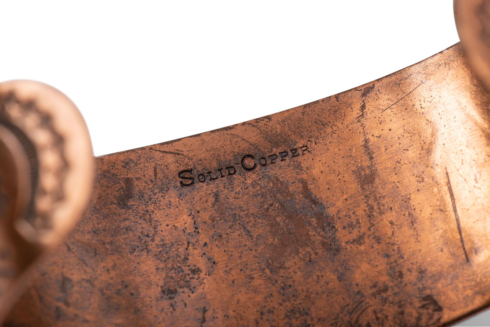 Fred Harvey Era Copper Trade Cuff Bracelets