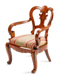 An Italian Inlaid Armchair — FIRST QUARTER 19TH CENTURY