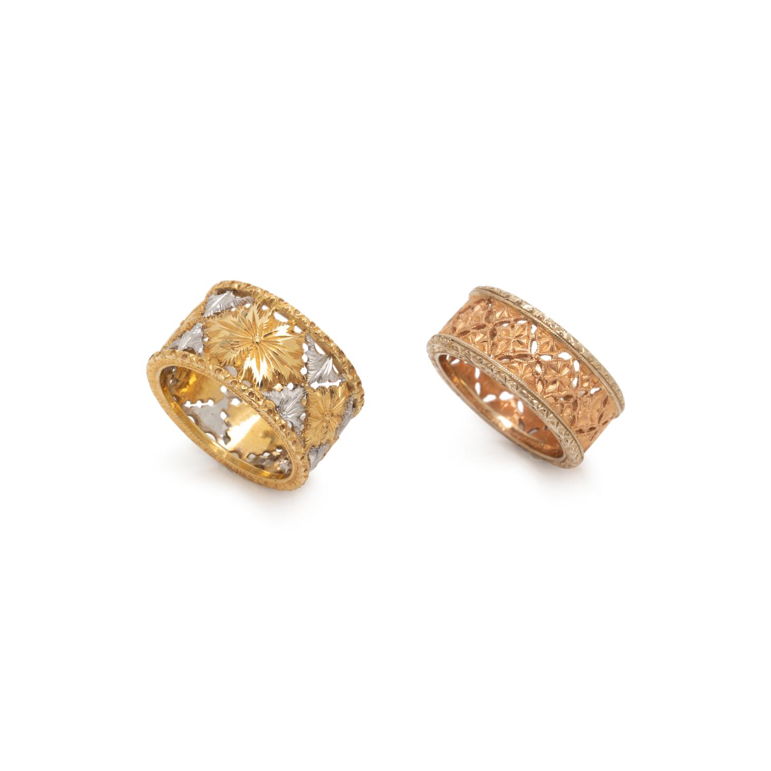 COLLECTION OF GOLD RINGS