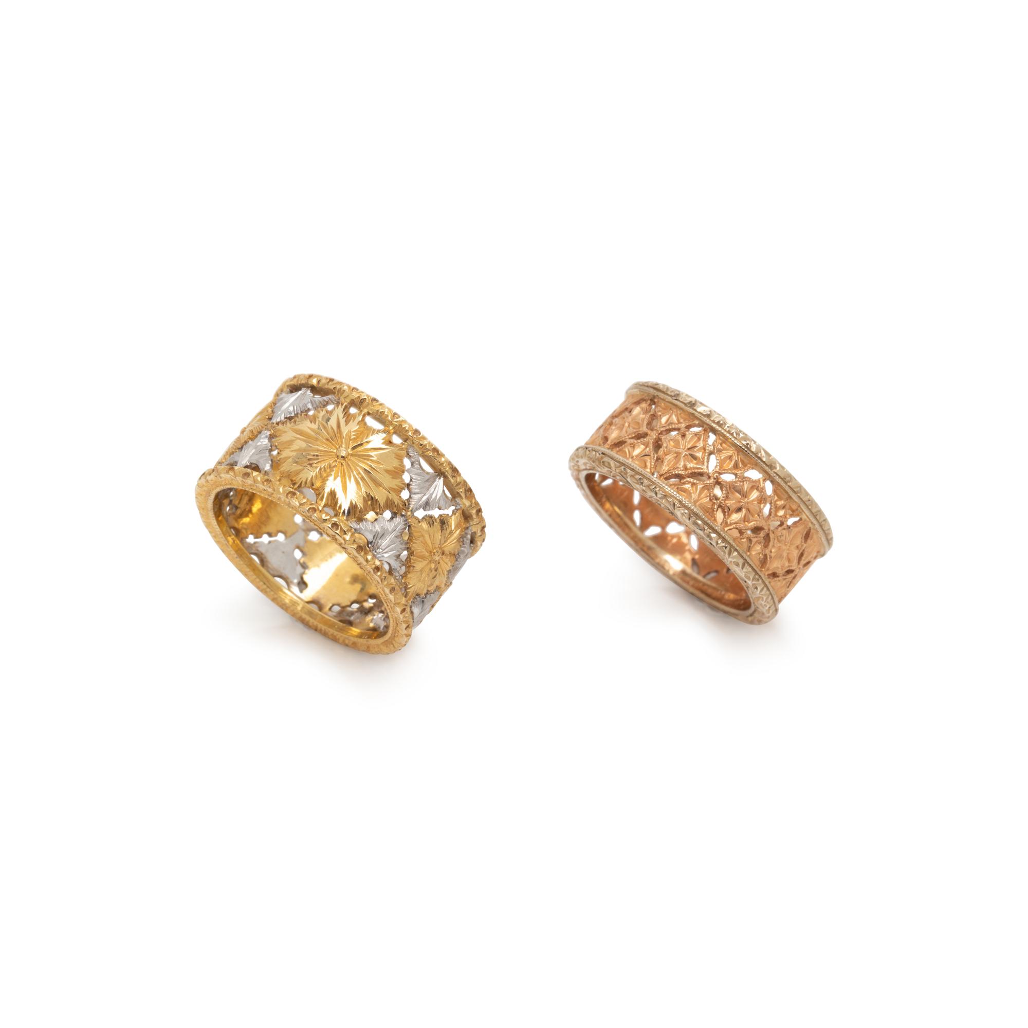 COLLECTION OF GOLD RINGS