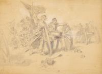 Edward Percy Moran (1862-1935) — Four Works: Studies of Early American Historical Events