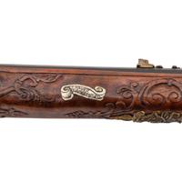 Contemporary Flintlock Jaeger Rifle in the Style of J. Hauer
