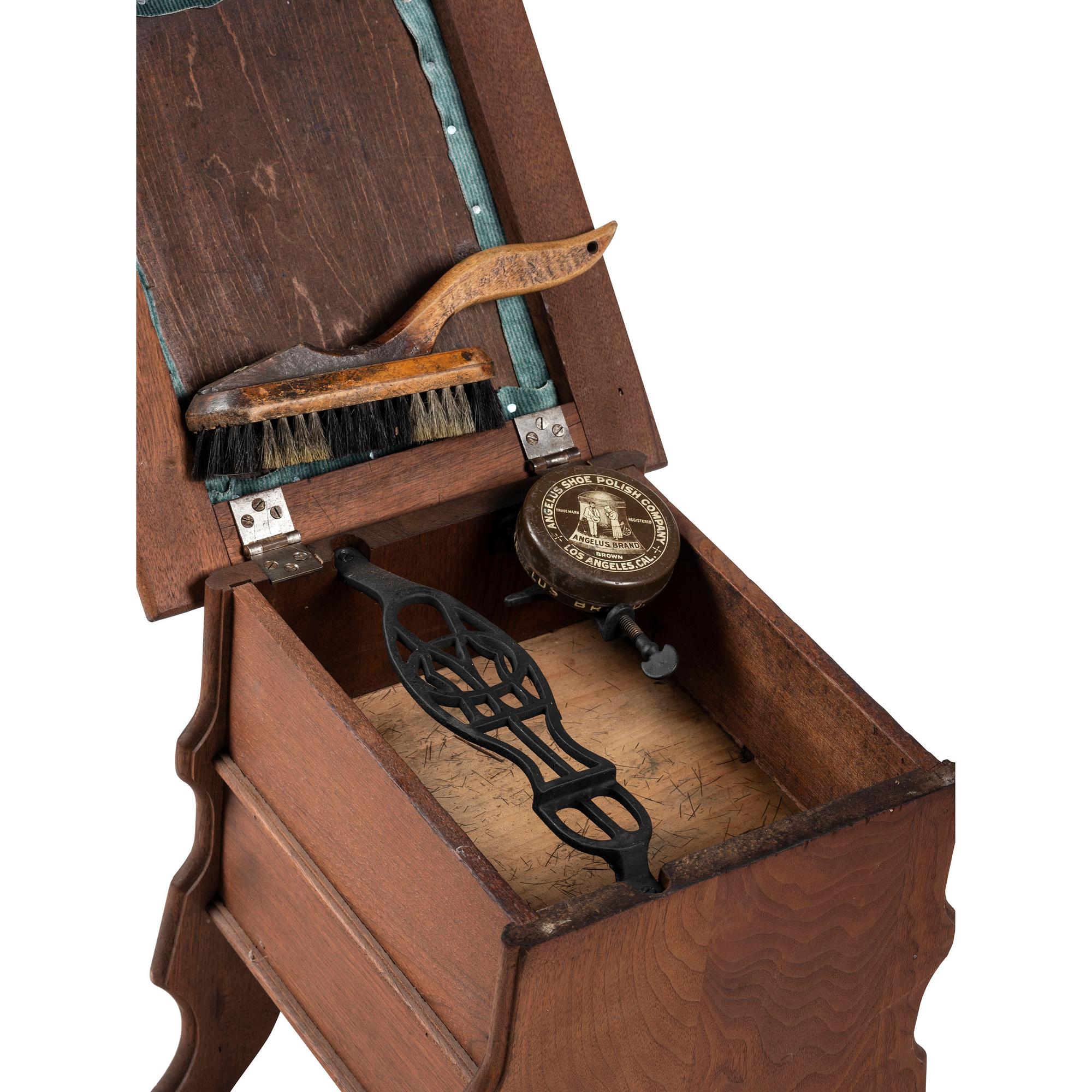 A Victorian Shoe Shine Stand