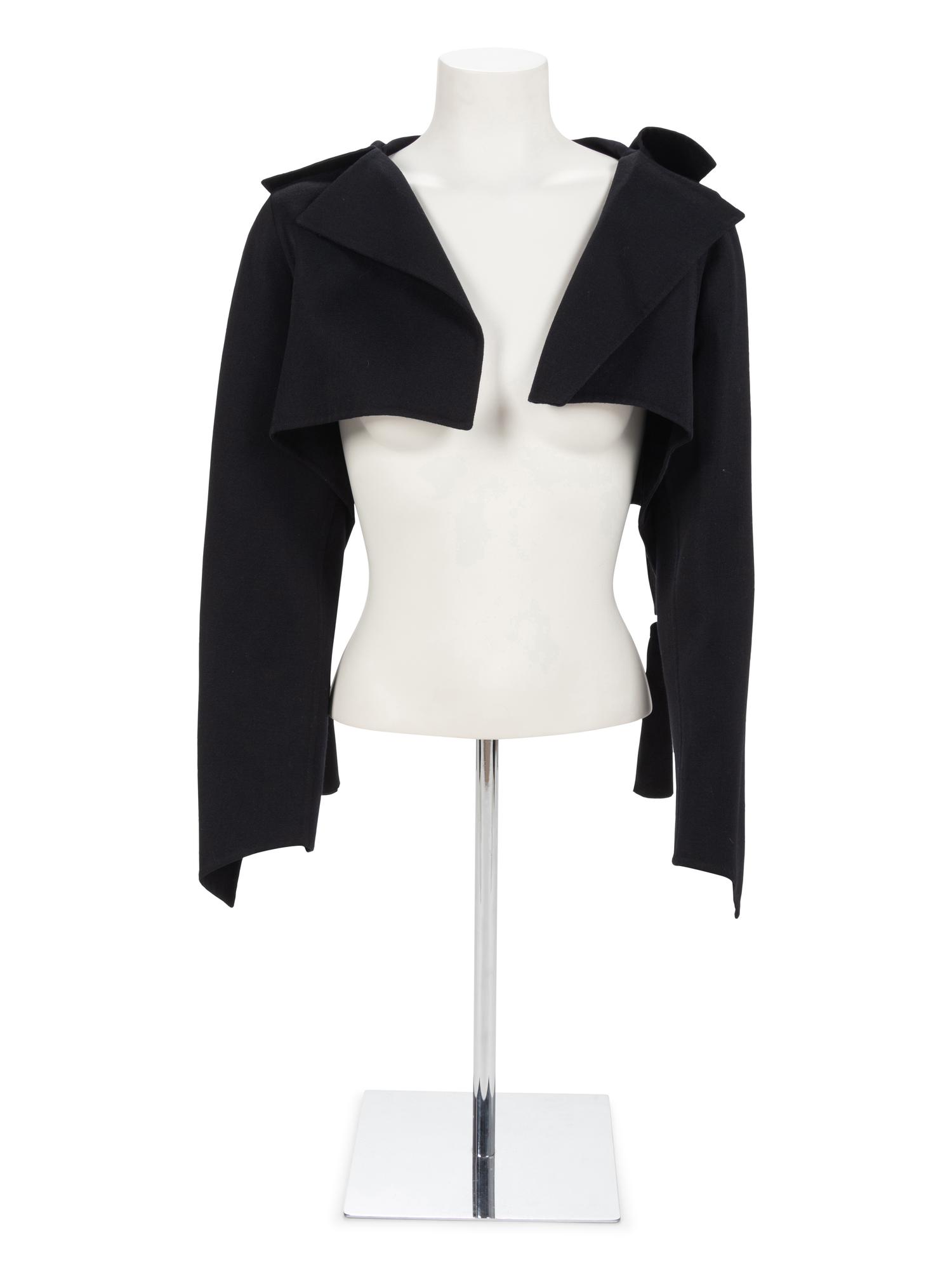 Geoffrey Beene Black Bolero with Tassels, 1990s