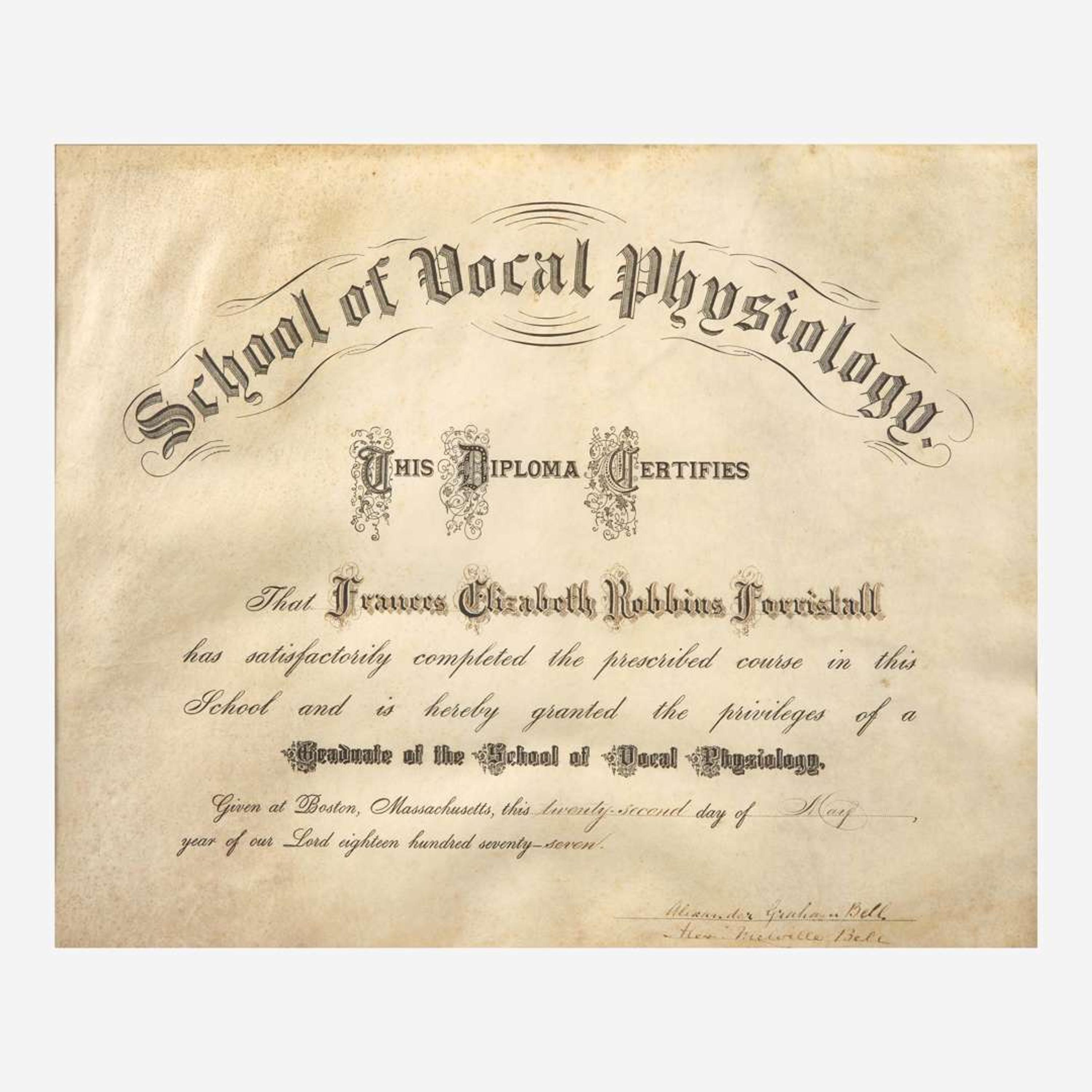 [Science, Medicine & Mathematics] Bell, Alexander Graham Group of 2 Signed Items