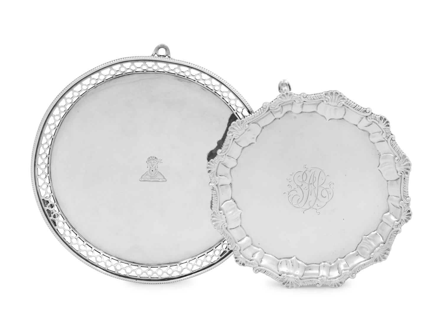 Two George III Silver Waiters