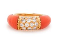 Van Cleef & Arpels, New York, Diamond and Coral 'Philippine' Ring