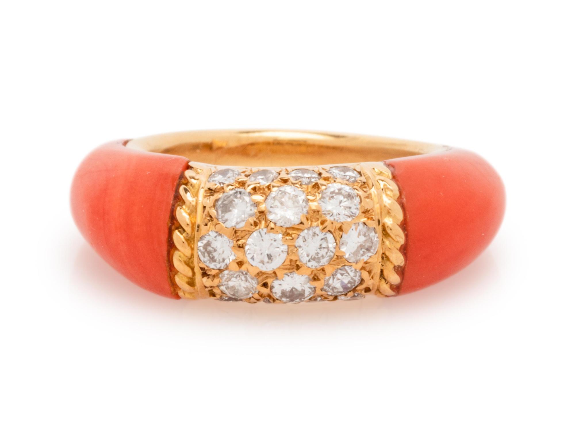 Van Cleef & Arpels, New York, Diamond and Coral 'Philippine' Ring