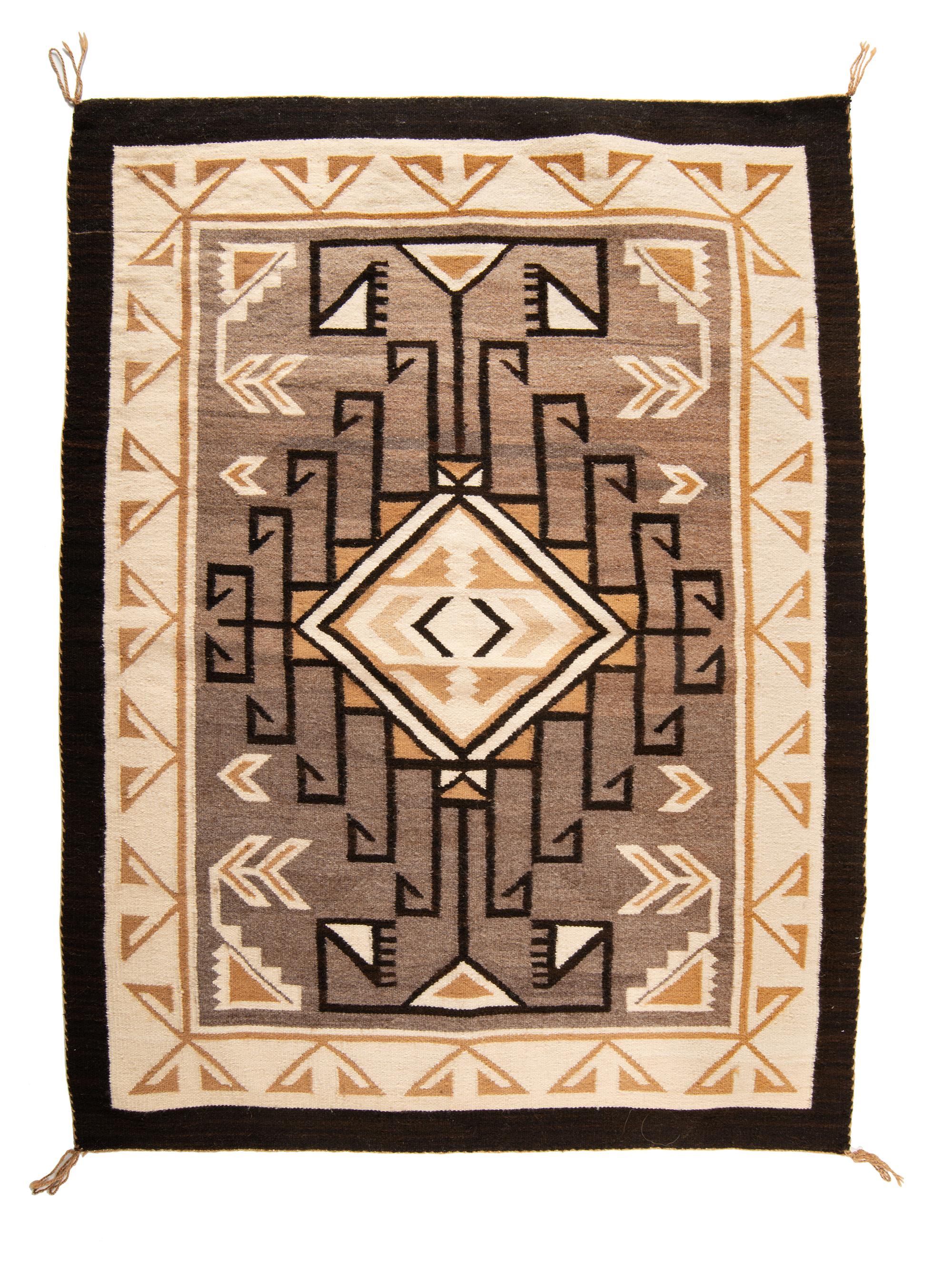 Navajo Two Grey Hills Weaving / Rug