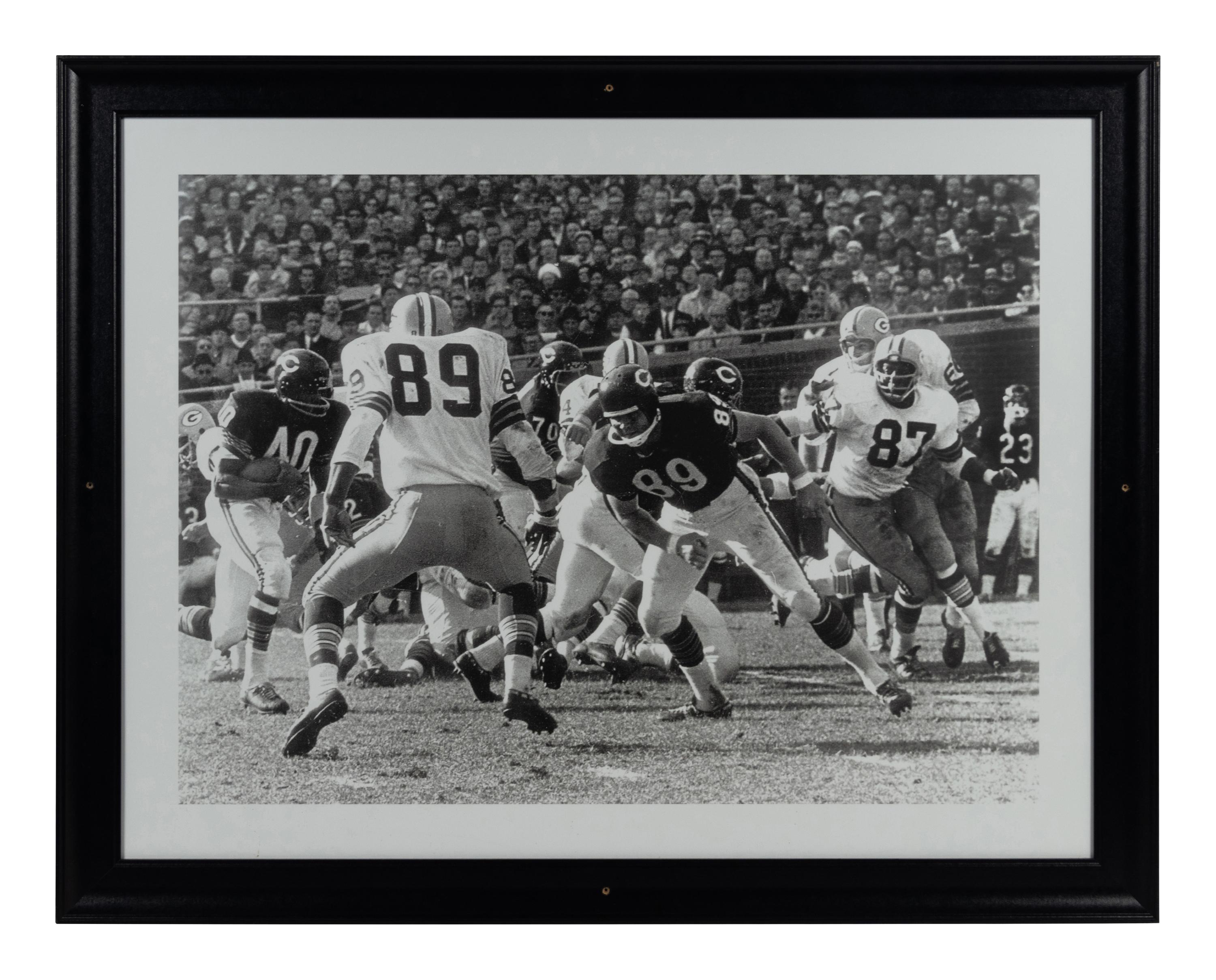 A Group of Six Large Scale Photographs of Mike Ditka as Player Formerly Displayed at Mike Ditka’s Restaurant