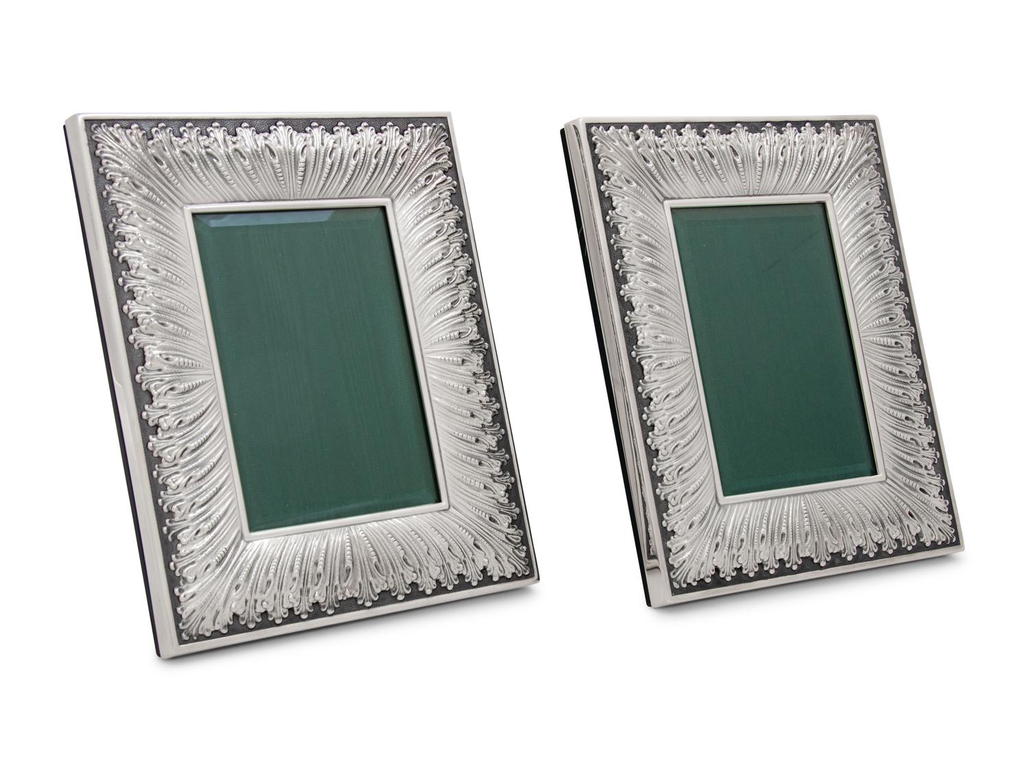 A Pair of Buccellati Silver Picture Frames