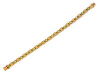 A Collection of Yellow Gold and Peridot Jewelry,