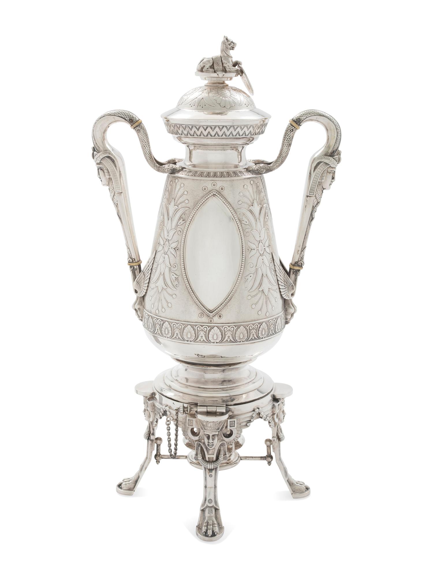 An American Aesthetic Movement Six-Piece Coin Silver Tea and Coffee Service