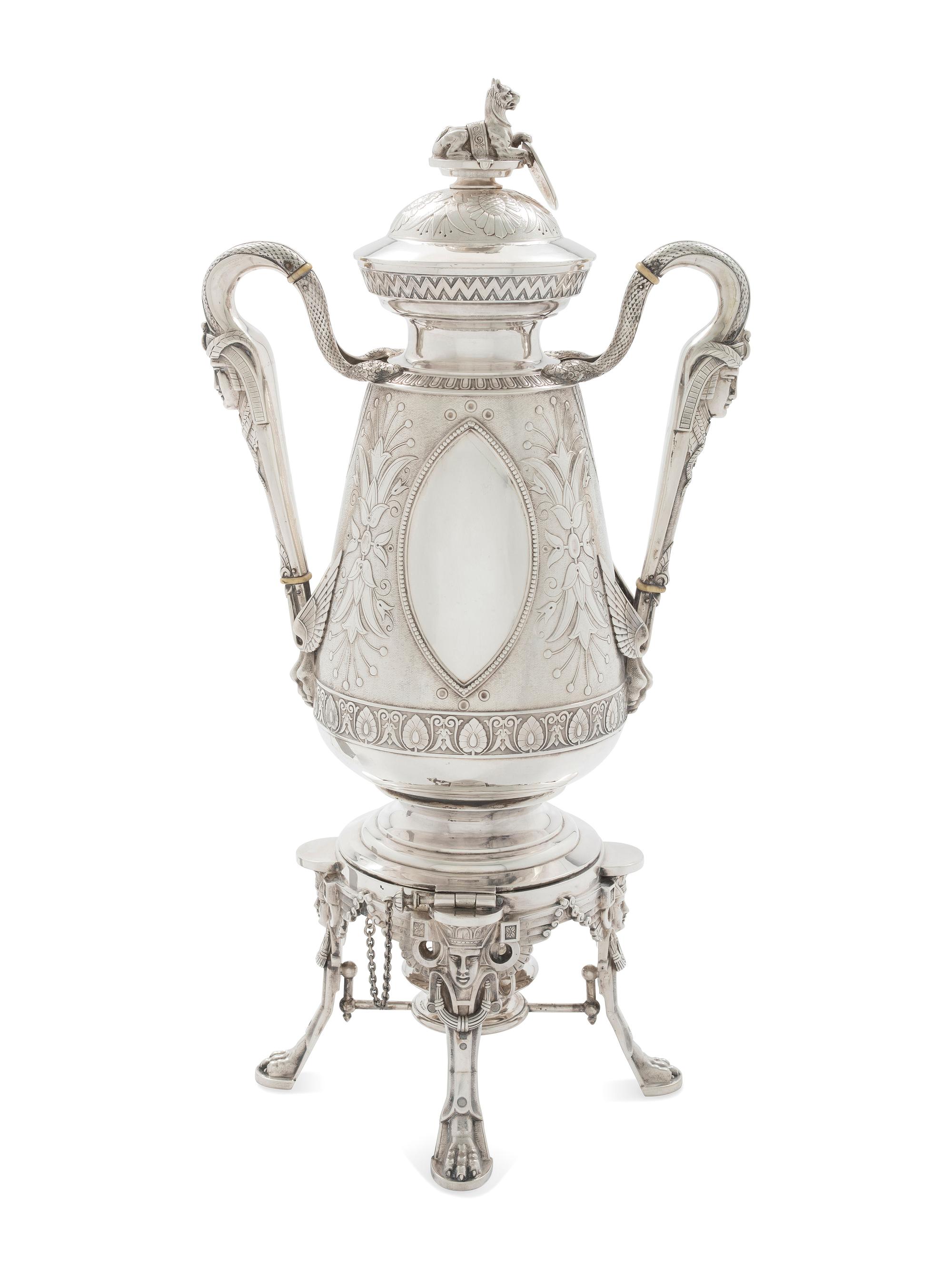 An American Aesthetic Movement Six-Piece Coin Silver Tea and Coffee Service