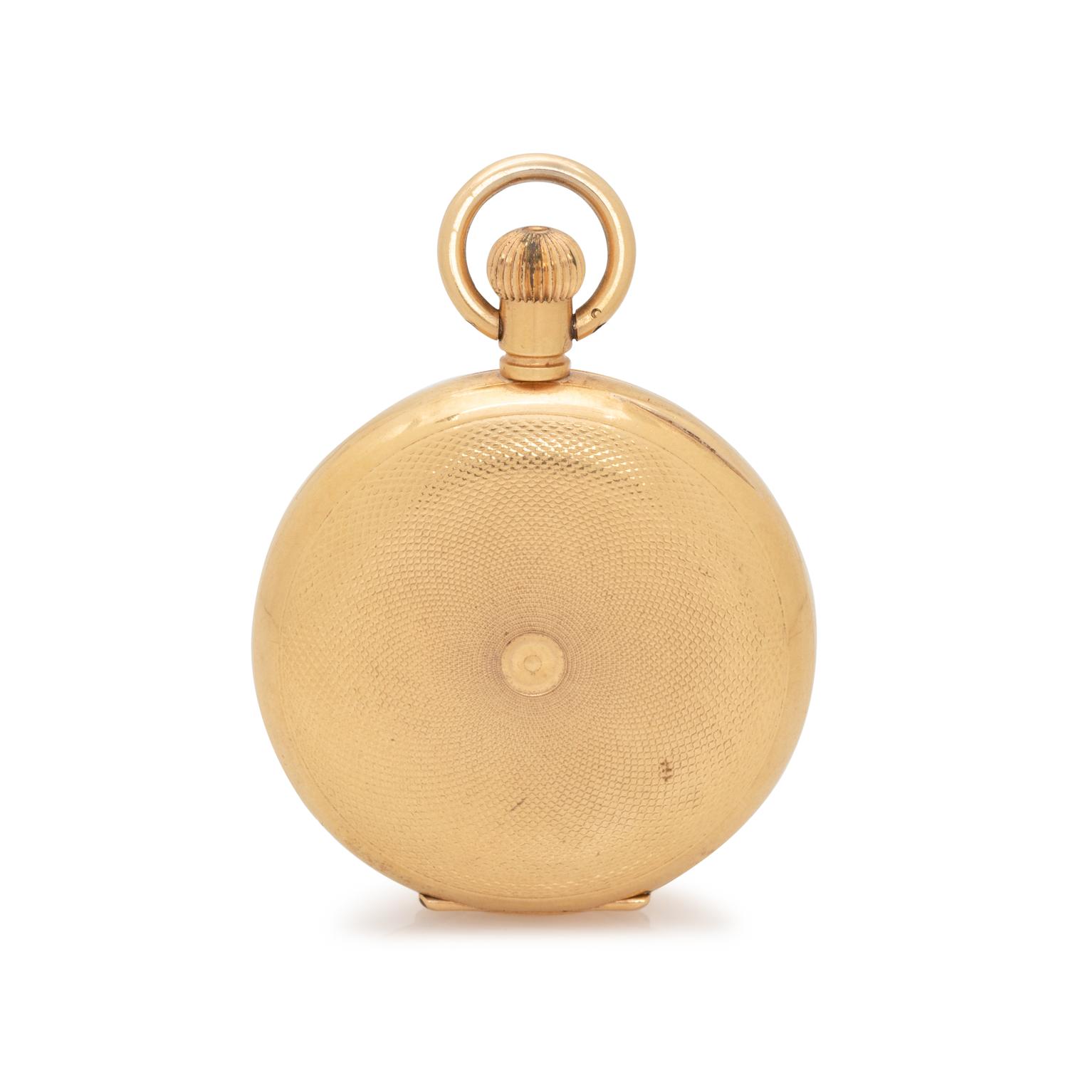 BEAUMONT, 18K YELLOW GOLD HUNTER CASE POCKET WATCH