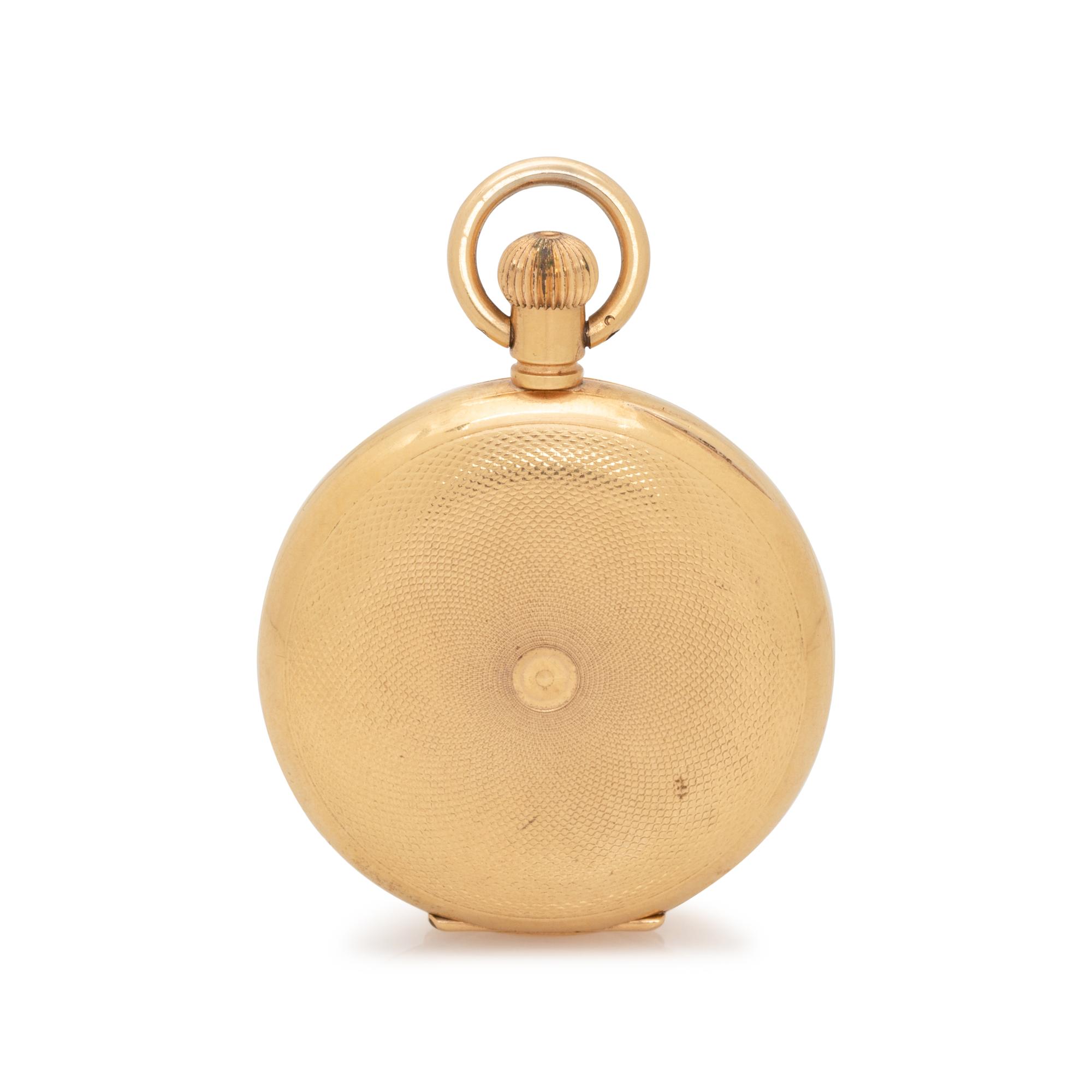 BEAUMONT, 18K YELLOW GOLD HUNTER CASE POCKET WATCH