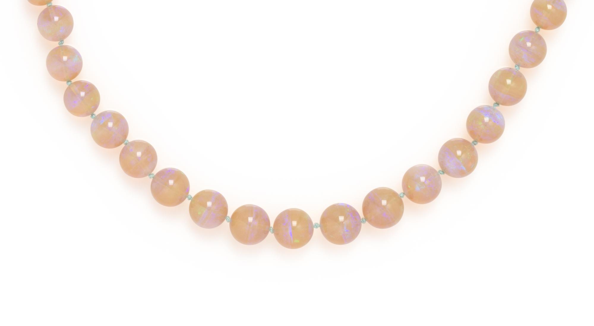 OPAL BEAD NECKLACE