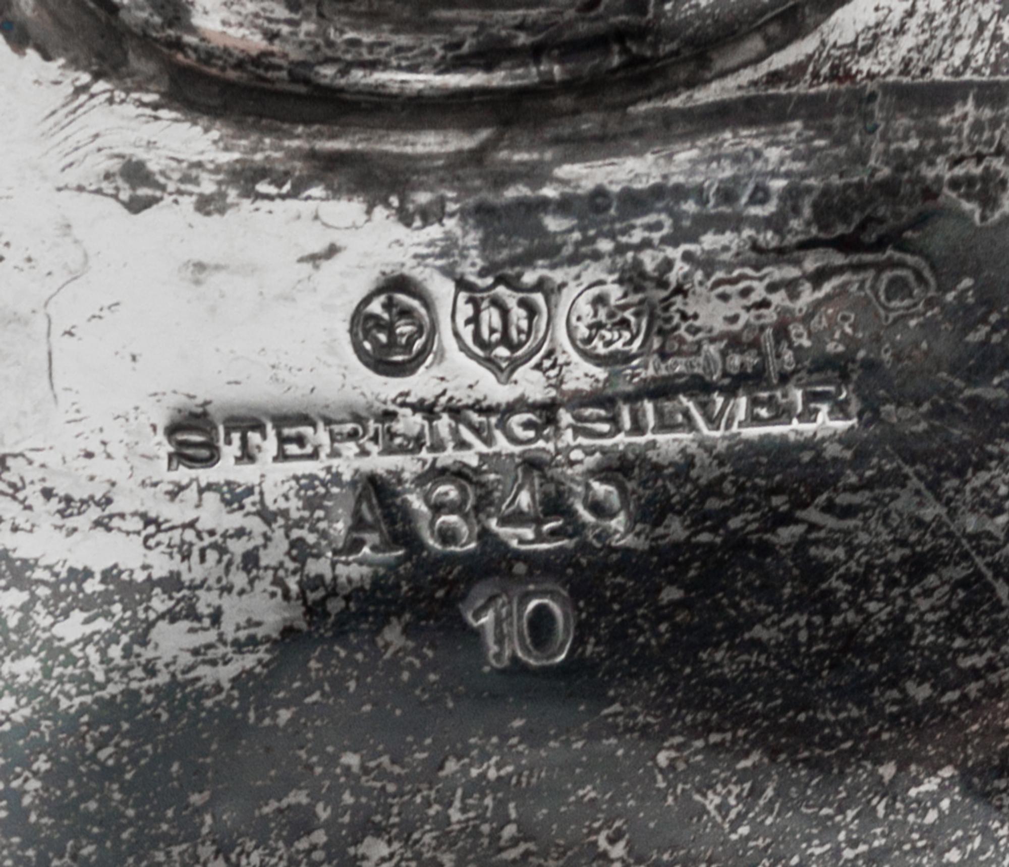 An American Silver Vase, Watson Co., Attleboro, MA, Lotus pattern.