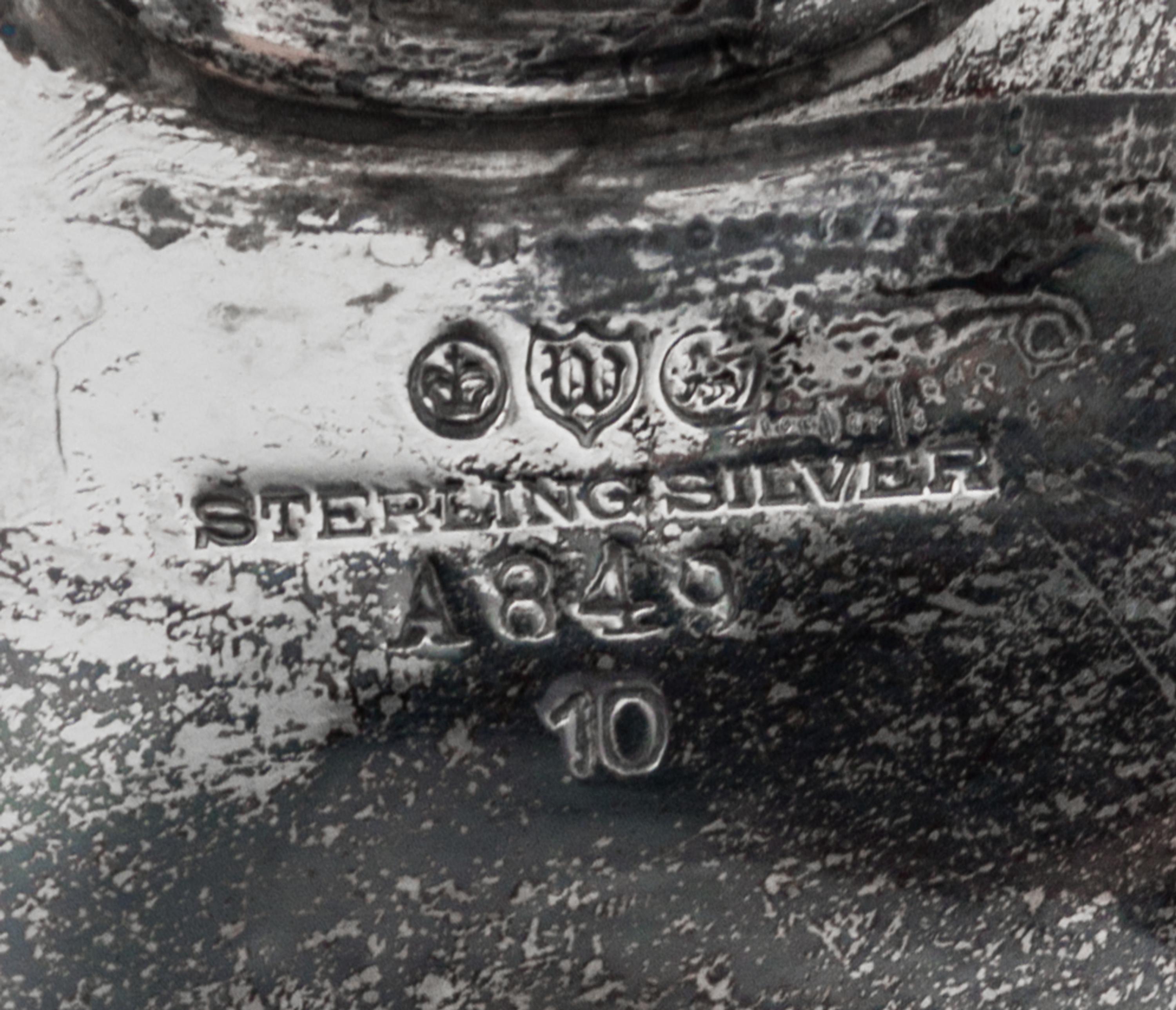 An American Silver Vase, Watson Co., Attleboro, MA, Lotus pattern.