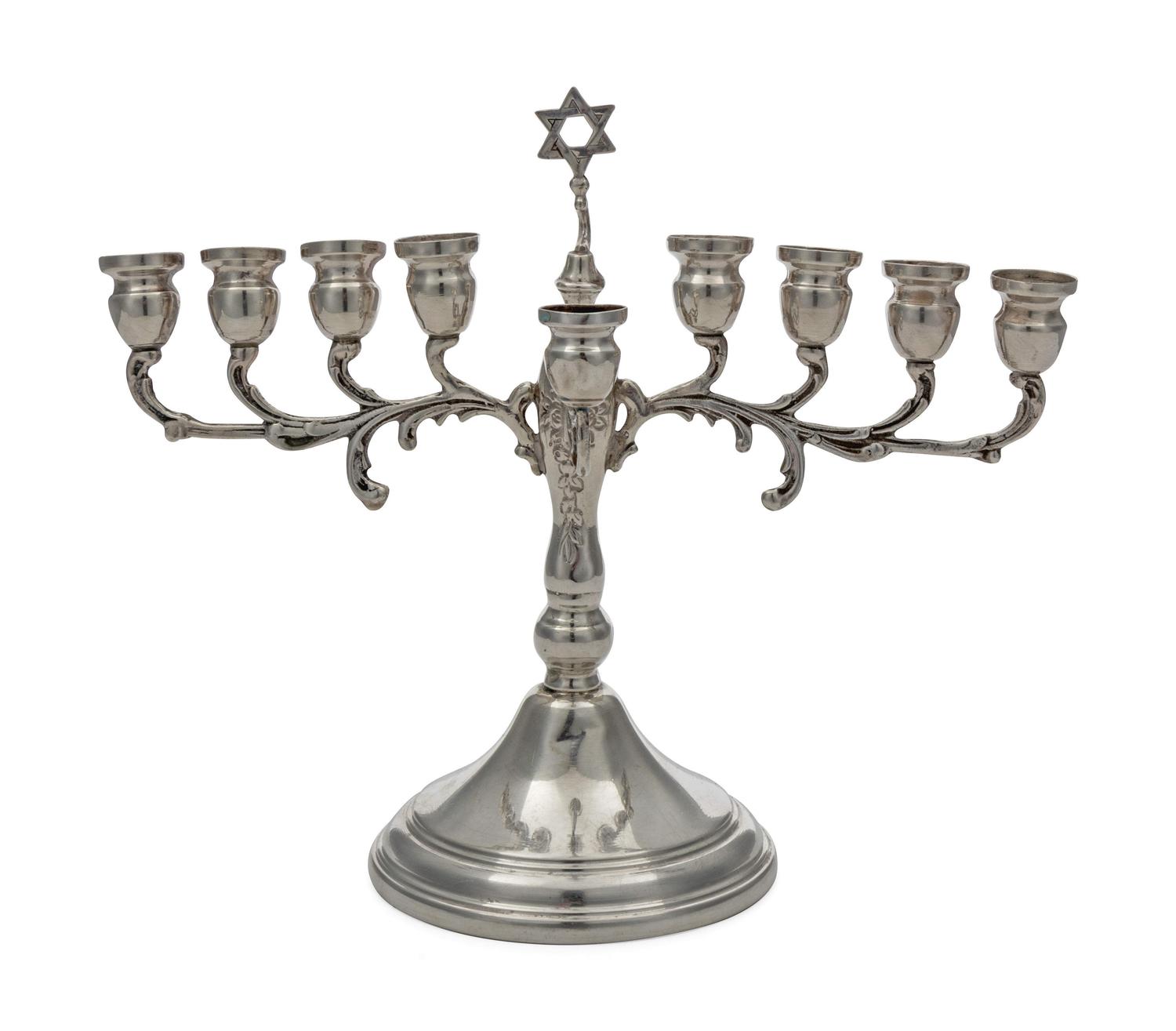 An American Silver Menorah — 20TH CENTURY