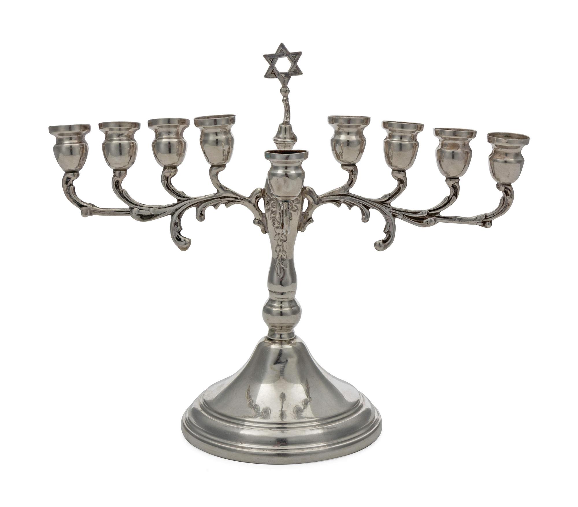An American Silver Menorah — 20TH CENTURY