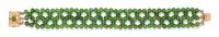 An 18 Karat Yellow Gold and Nephrite Jade Bracelet, 11.20 dwts.