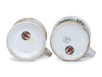 Two Porcelain Occupational Shaving Mugs